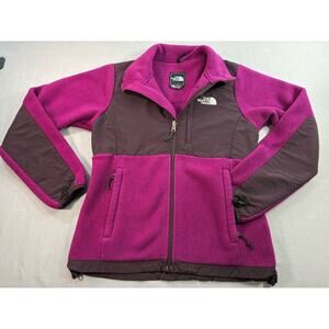 The North Face Denali Fleece Jacket Womens XS Pink Brown Full Zip